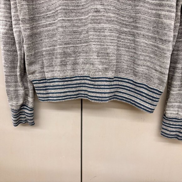 Penguin Munsingwear Gray Stripe Full Zip Hoodie Sweatshirt Pockets Men's XL - Picture 7 of 10